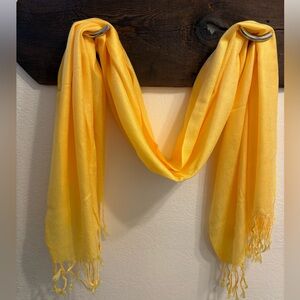 Yellow Pashmina shawl wrap